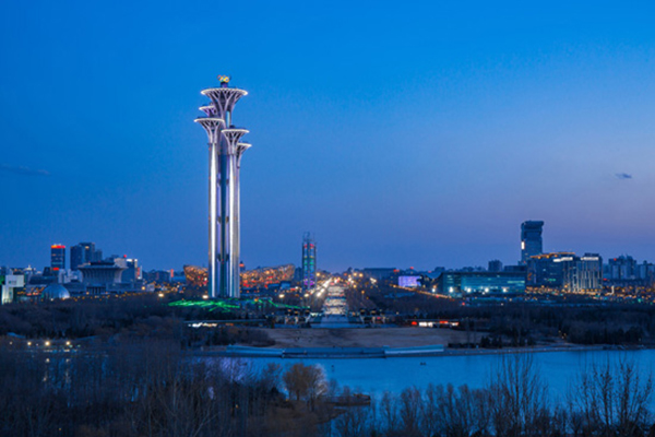 Thiết kế chiếu sáng tháp Olympic Bắc Kinh làm biểu tượng mới cho thủ đô